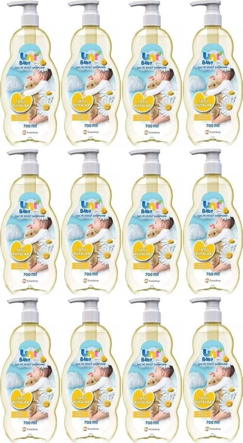 Bebek Şampuanı 700Ml Tatlı Rüyalar (Pompalı) (12 Li Set)