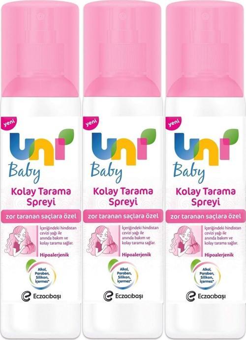 Kolay Saç Tarama Spreyi 200Ml (Yeni) Zor Taranan Saçlara Özel (3 Lü Set)