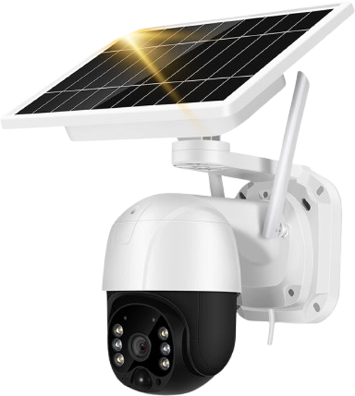 Güvenlik Kamerası Solar Panelli Su Geçirmez Gece Görüş Destekli Wifi Bağlantılı Kamera