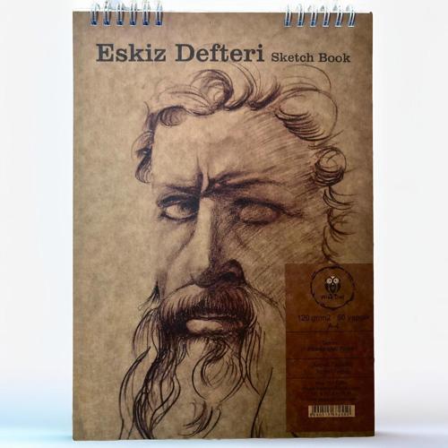 A4/50 Yp/120 Gr/Spiralli Eskiz Defteri (Sketch Book)