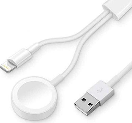 Apple Watch 1 / 2 / 3 / 4 / 5 / 6 / 7 / Se Tam Uyumlu Şarj Cihazı Standı Ve Lightning Iphone Şarjı