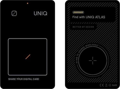Atlas Serisi NFC Find My Destekli Dijital Göstergeli Kablosuz Şarjlı Dijital Kart