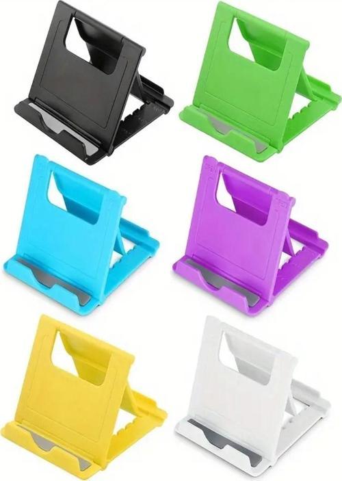 Masaüstü Telefon / Tablet Standı Tutacağı Taşınabilir Ayarlanabilir Stant (KARIŞIK RENK GÖNDERİLİR)