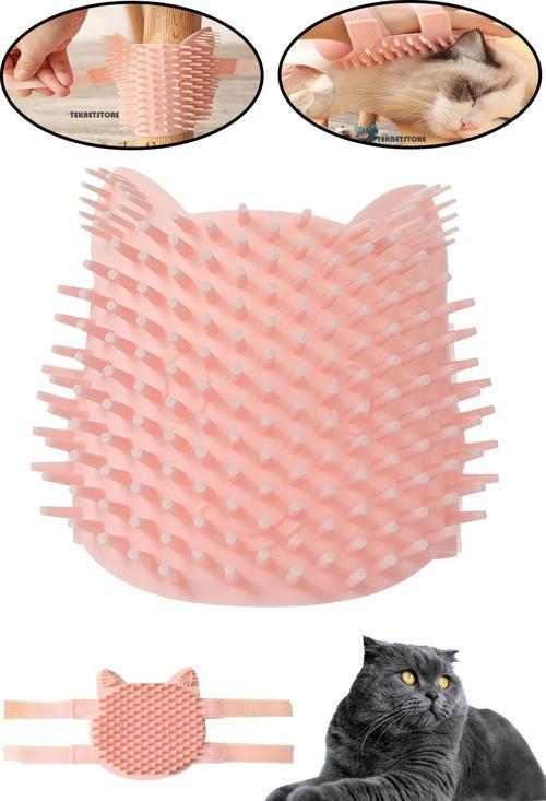 Kedi Tarağı Yumuşak Silikon Sabitlenebilir Kedi Nanesi Kokulu Masaj / Temizlik Banyo Fırçası Oyuncak