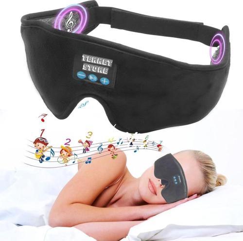 Uyku/Seyahat/Yoga Göz Bandı Müzik Çalar Kulaklık Özellikli Bluetooth Bağlantı Uyurken Müzik Dinle