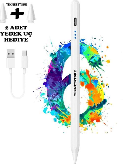 Ipad Air 6 11 İnç 2024 Uyumlu Avuç İçi Red Dokunmatik Kalem Elinizi Algılamayan Teknoloji