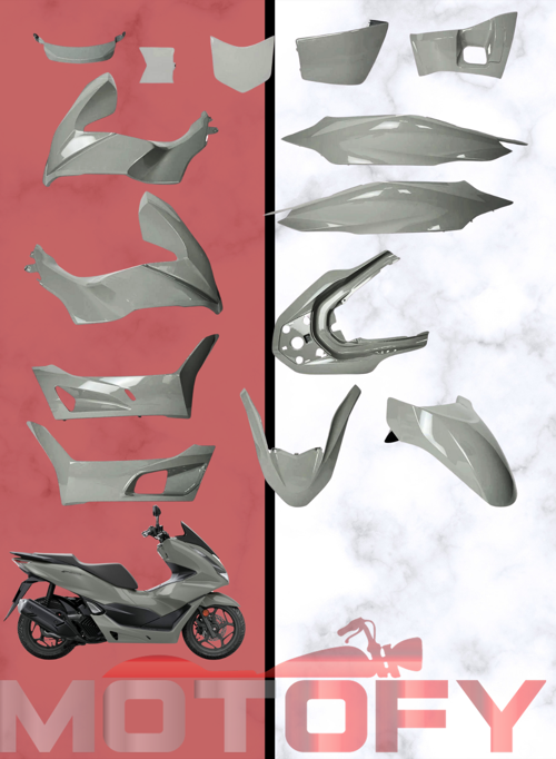 HONDA PCX 125 2023 2024 KAPORTA SETİ NARDO GRİ A KALİTE