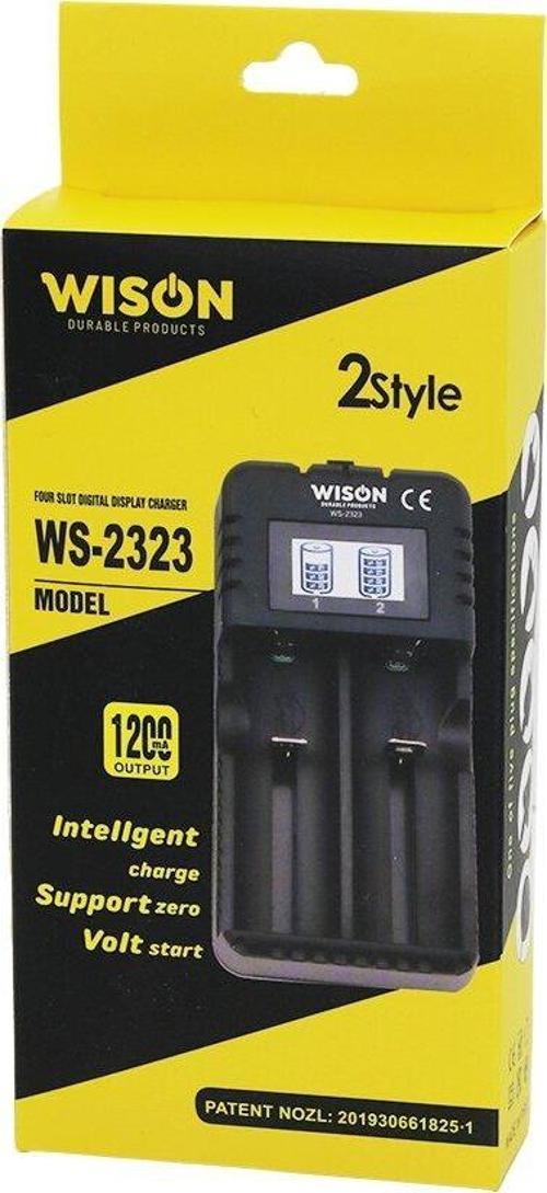 2Lİ PİL ŞARJ ALETİ 1200 mA - 2400mA FİŞLİ = 100-240V-Findit