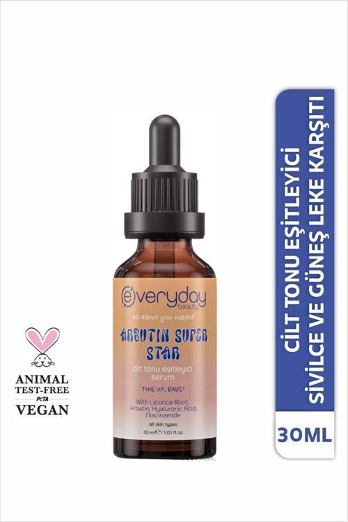 Arbutin Super Star Cilt Tonu Eşitleyici Serum 30ml Sivilce Güneş Leke Karşıtı Aydınlatıcı
