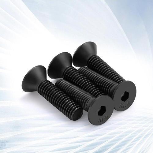 Havşa Başlı imbus Civata 10.9 Kalite Paslanmaz Çelik Siyah DIN 7991 M6x40 mm 50 Adet