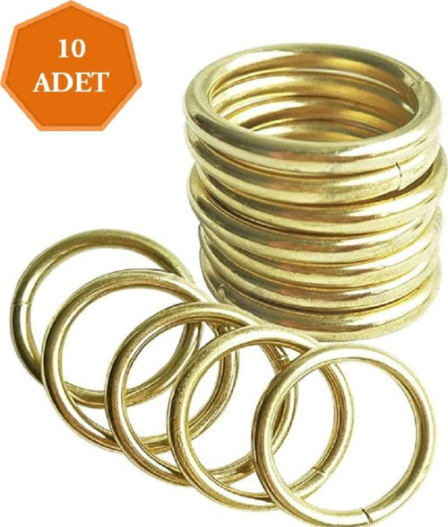 Metal Halka 12'Numara Yuvarlak Çinko Kaplamalı ( 10 Adet )