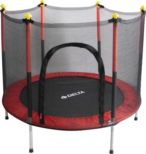 Güvenlik Korumalı Fileli 140 Cm Özel Fermuar Güven Konforlu Çocuk Trampolini 55 İnç Trambolin