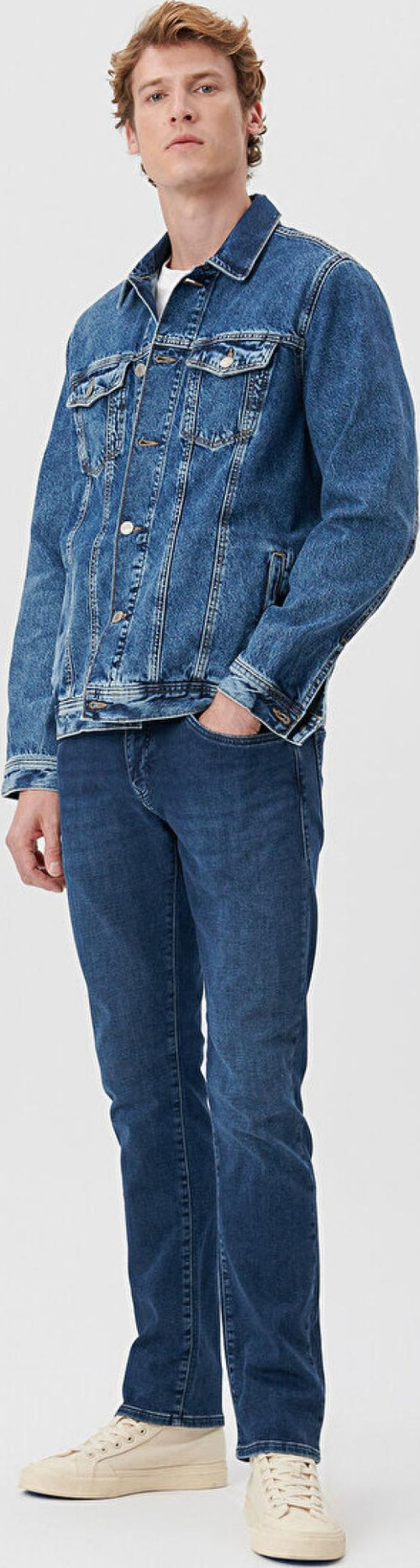 M0035182162 Marcus Dark Brushed Sporty Ss Erkek Jean Pantolon