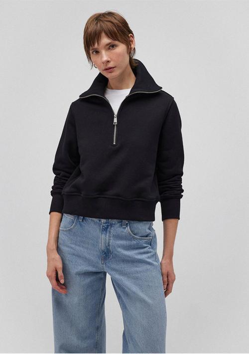 M1S10145-900 Kadın Yarım Fermuarlı Sweatshirt