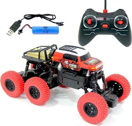 Kutulu Uzaktan Kumandalı Şarjlı Rock Climber 6x4 Jeep SH091-158B KIRMIZI