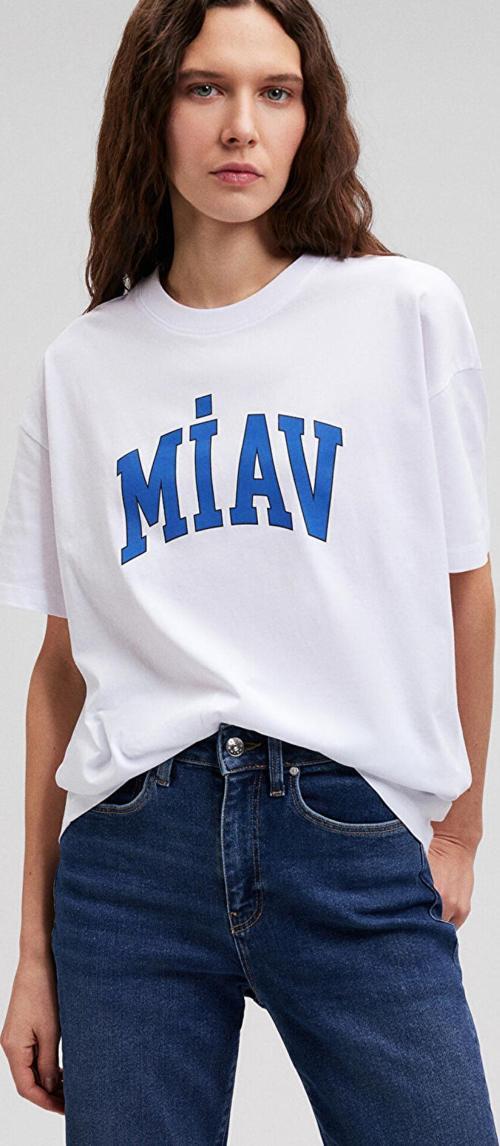 M1612457-620 Kadın Miav Baskılı T-Shirt