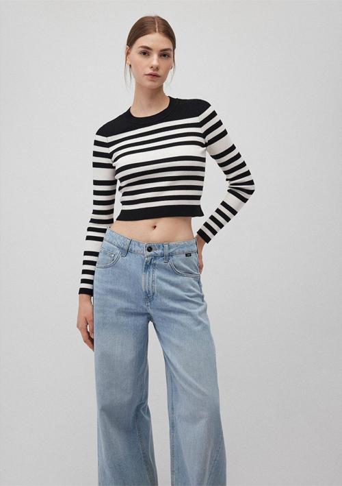 M1710521-85407 Kadın Bısıklet Yaka Kısa Kazak