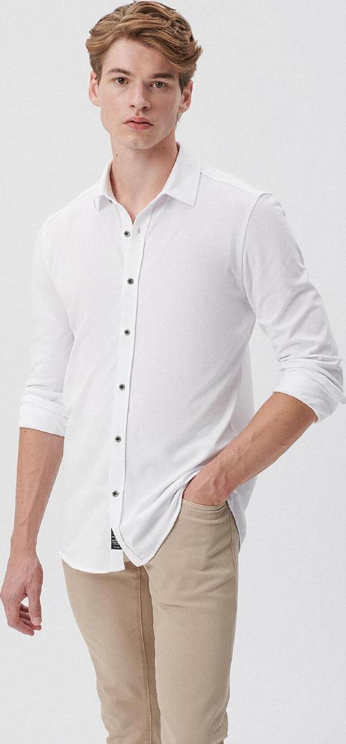 M021638-620 Uzun Kol Gömlek Beyaz Ss Erkek Gömlek