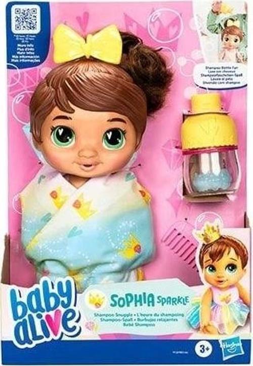 Nessi World F9120 Baby Alive Şampuan Sevgisi Esmer Bebek +3 yaş