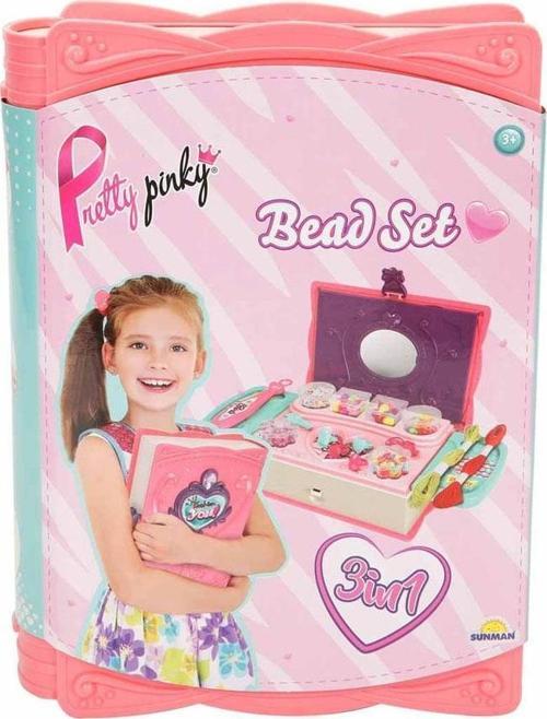 Pretty Pinky 3 ü 1 Arada Boncuk Yapım Seti S01003662