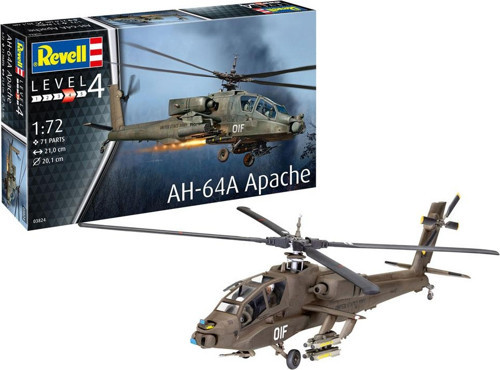 Model Kit Uçak AH-64A Apache 03824