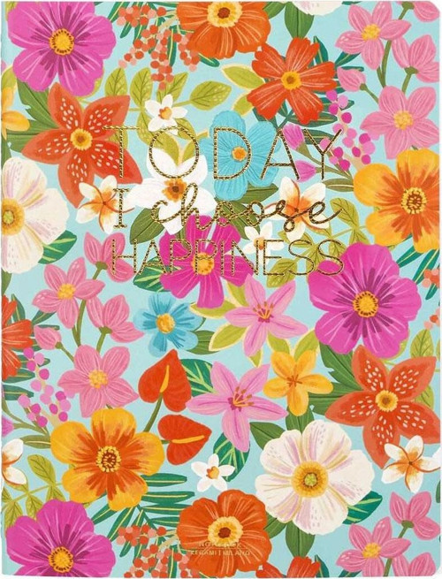 B5 Çizgili Defter Flowers