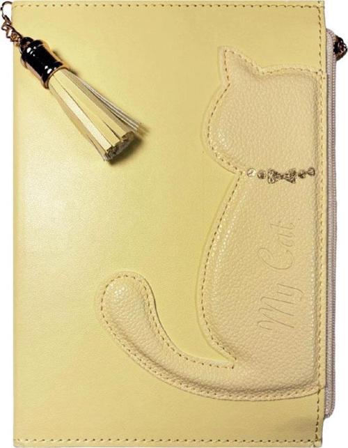 Victoria's Journals Geçmeli Kedili Vegan Kapak 13x18cm Çizgili Defter 125-2125