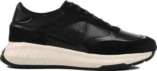 Siyah Hakiki Deri Erkek Sneaker Premium 5394 M