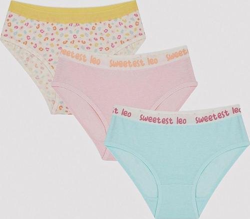 Kız Çocuk Sweetest Leo 3'Lü Slip Külot