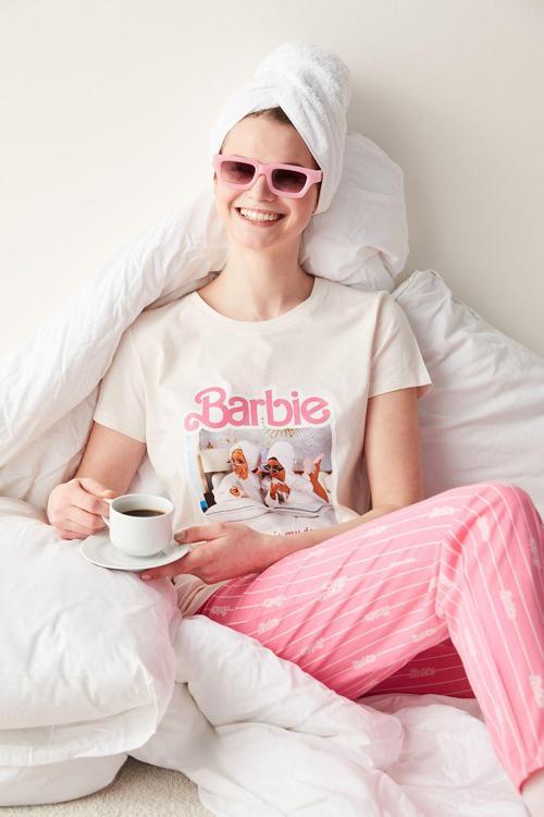 Barbie Çok Renkli Pantolon Pijama Takımı