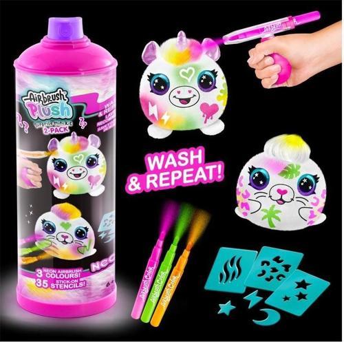 Airbrush Plush Sürpriz Mi̇ni̇ Neon Peluş 2’li Paket