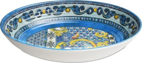 Sicily Melamin Bowl Kase 33,5x23,8 Çok Renkli