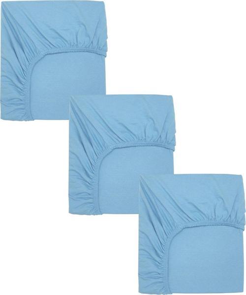 3 Adet Pamuklu ve Lastikli 60 x 120 x 15 cm Penye Bebek Çarşaf