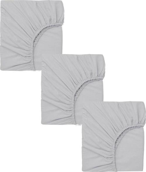 3 Adet Pamuklu ve Lastikli 60 x 120 x 15 cm Penye Bebek Çarşaf
