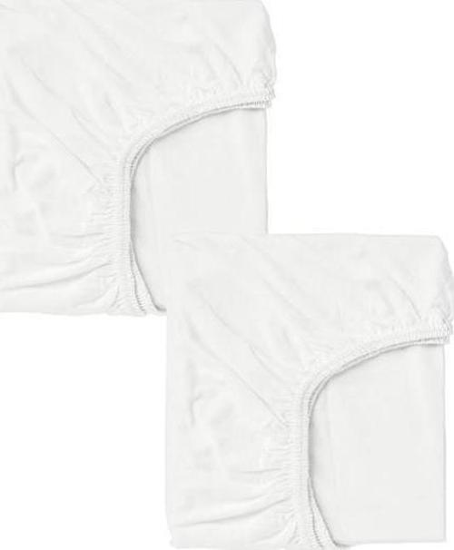 2 Adet 40 x 80 + 10 cm Anne Yanı Lastikli Penye Kumaş Bebek Çarşafı