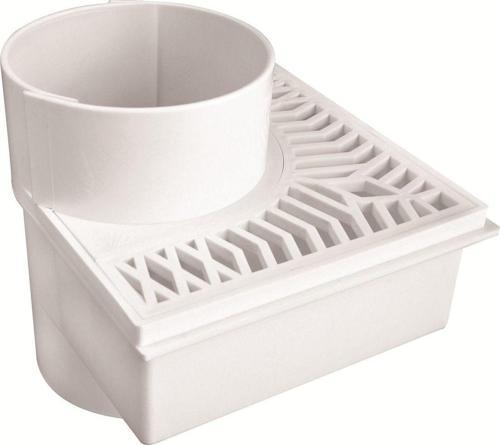 Köşe Balkon Yer Süzgeci Q100 Alttan Çıkışlı