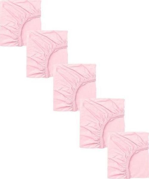 5 Adet 50 x 90 + 10 cm Anne Yanı Lastikli Penye Kumaş Bebek Çarşafı