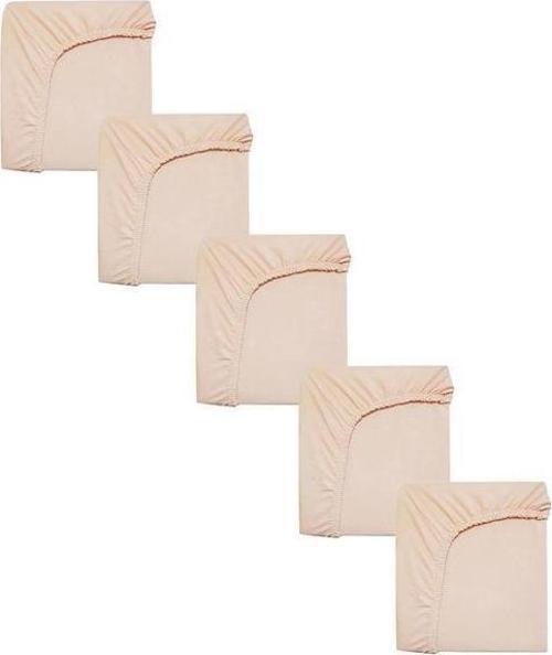 5 Adet 50 x 90 + 10 cm Anne Yanı Lastikli Penye Kumaş Bebek Çarşafı