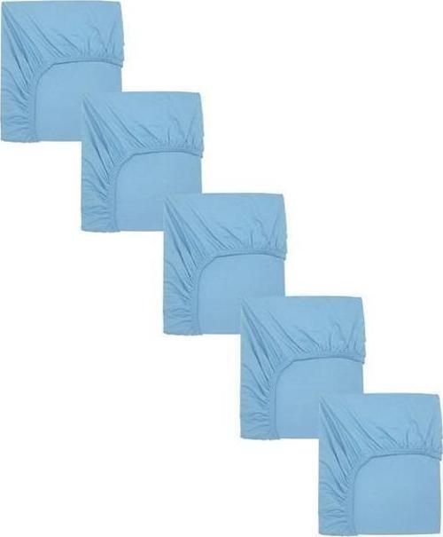 5 Adet 65 x 95 + 10 cm Anne Yanı Lastikli Penye Kumaş Bebek Çarşafı