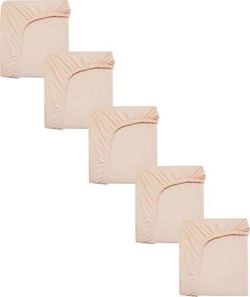 5 Adet 65 x 95 + 10 cm Anne Yanı Lastikli Penye Kumaş Bebek Çarşafı