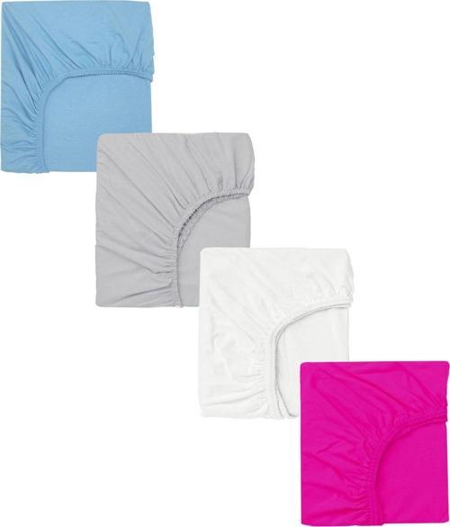 4 Adet 65 x 95 x 10 cm Anne Yanı Lastikli Penye Kumaş Bebek Çarşafı