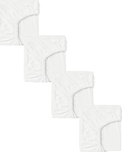4 Adet 50 x 90 + 10 cm Anne Yanı Lastikli Penye Kumaş Bebek Çarşafı