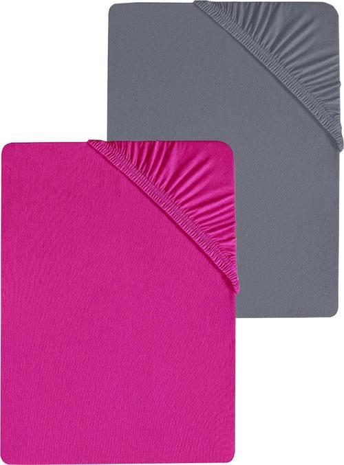 2 Adet Düz Pamuklu Tek Kişilik 80 x 200 x 30 cm Lastikli Penye Çarşaf