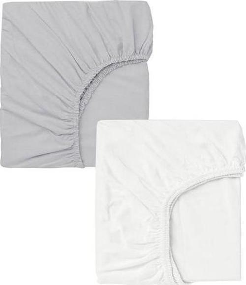 2 Adet 70 x 120 x 20 cm Anne Yanı Lastikli Penye Kumaş Bebek Çarşafı