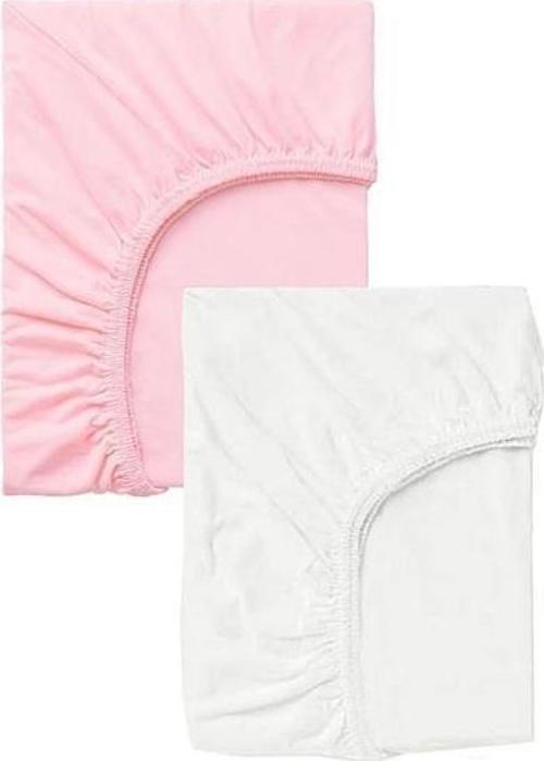 2 Adet 70 x 120 x 20 cm Anne Yanı Lastikli Penye Kumaş Bebek Çarşafı