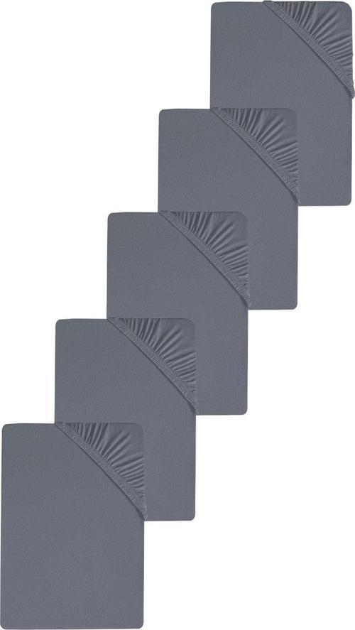 5 Adet Düz Pamuklu Tek Kişilik 80 x 200 x 30 cm Lastikli Penye Çarşaf