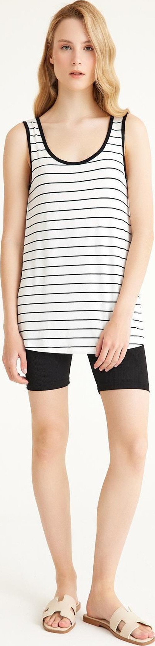 A Kesim Kalın Askılı Basic Pamuklu Atlet Tişört