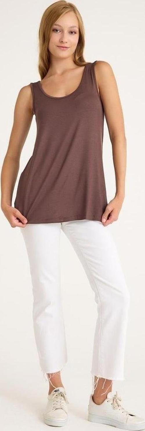 A Kesim Kalın Askılı Basic Pamuklu Atlet Tişört