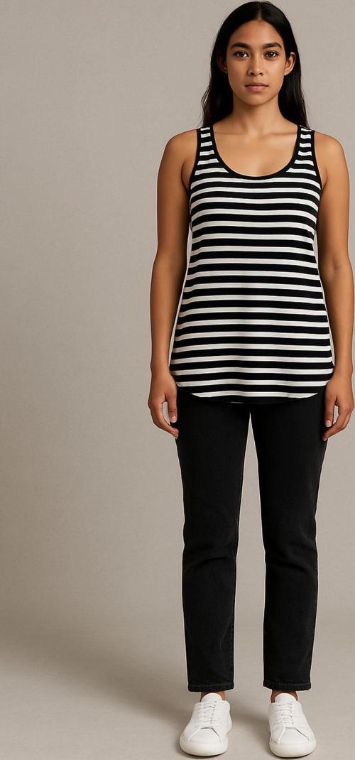 A Kesim Kalın Askılı Basic Pamuklu Atlet Tişört