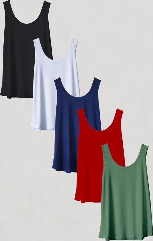 5 Adet A Kesim Pamuklu Kalın Askılı Atlet Tişört